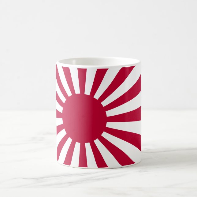 Japan steigende Sonnenflagge Kaffeetasse (Mittel)