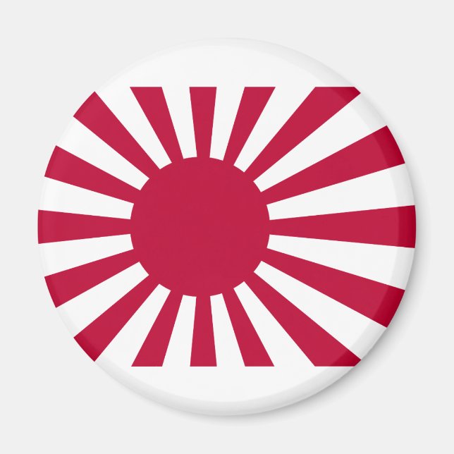Japan steigende Sonnenflagge Magnet (Vorne)