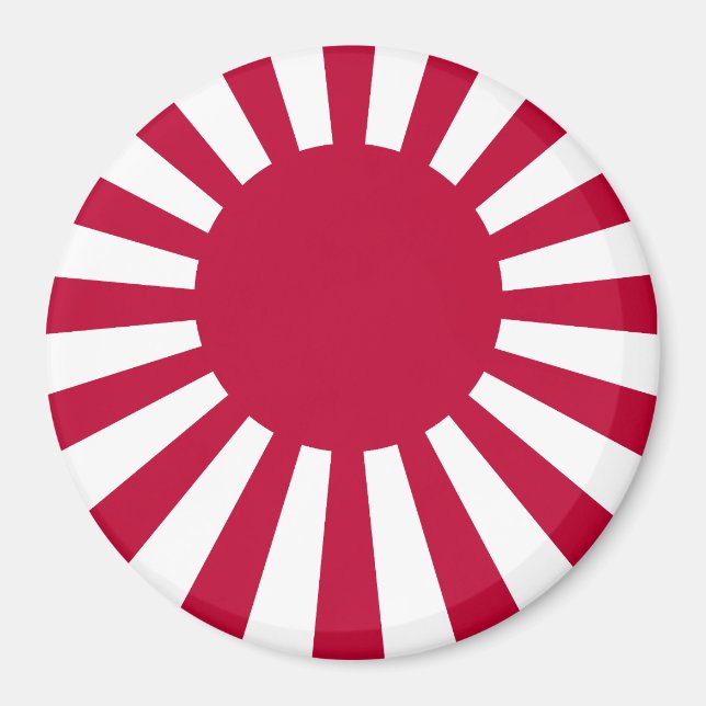 Japan steigende Sonnenflagge Magnet (Vorne)
