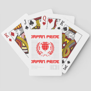 Japan Stolz für japanische Kultur Liebhaber Spielkarten