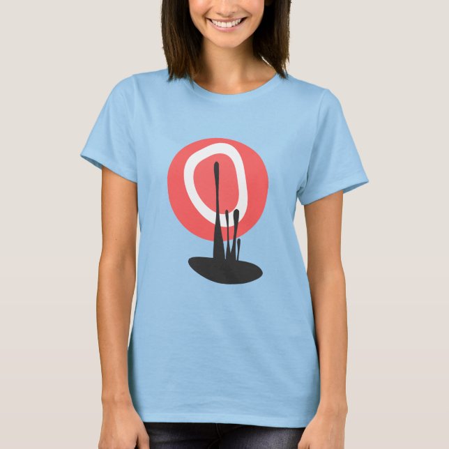 Japan Sunset Vase T-Shirt (Vorderseite)