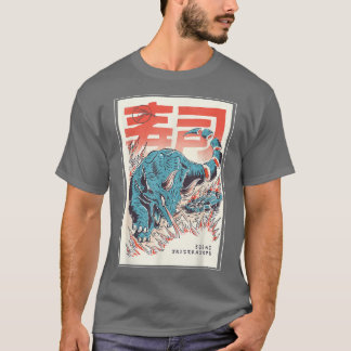 Japan Sushi Dinosaur Triceratops Japanisch Food An T-Shirt