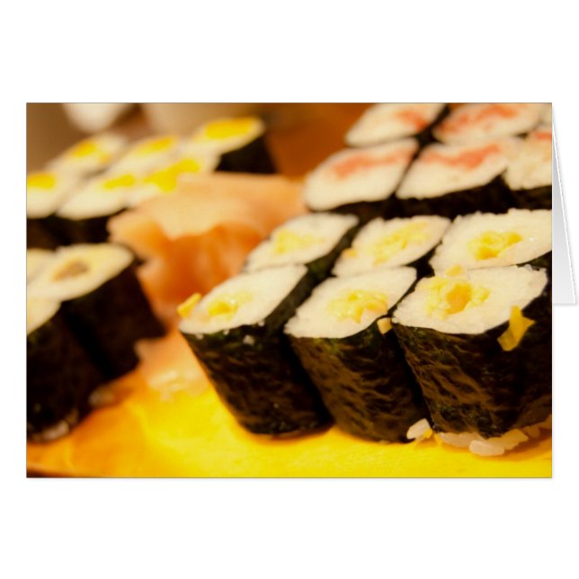 Japan-Sushi-Karte (Vorderseite (Horizontal))