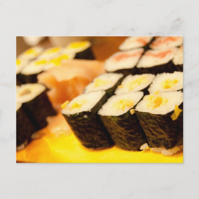 Japan Sushi Postcard Postkarte (Vorderseite)