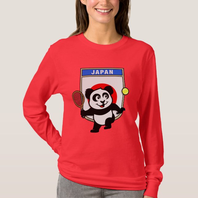 Japan Tennis Panda T-Shirt (Vorderseite)