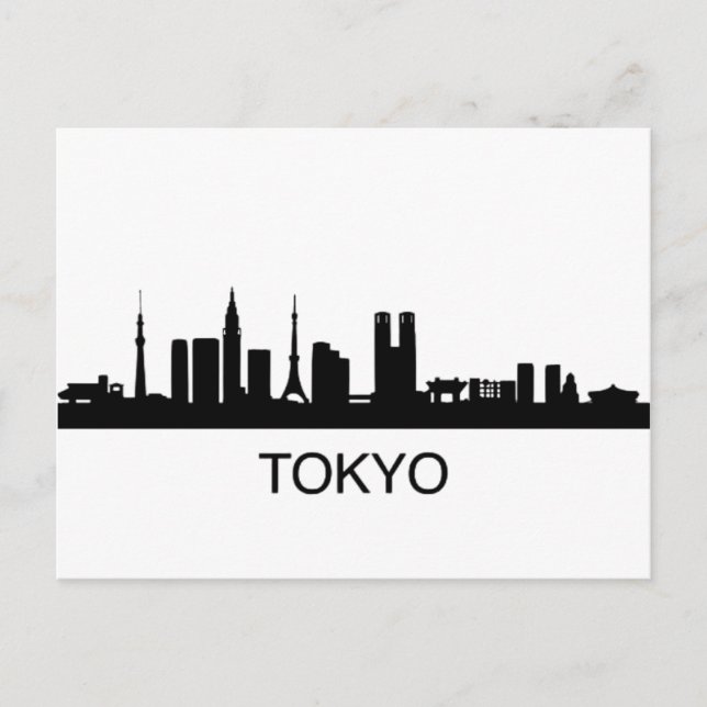 Japan Tokio Skyline - Tokio Skyline Postkarte (Vorderseite)