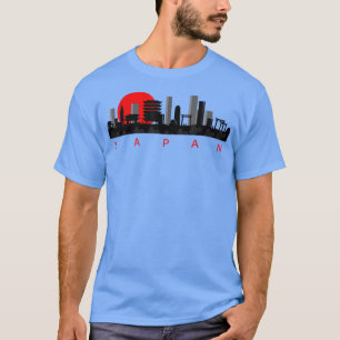 Japan Tokio Skyline Zeichnung Kunst  T-Shirt