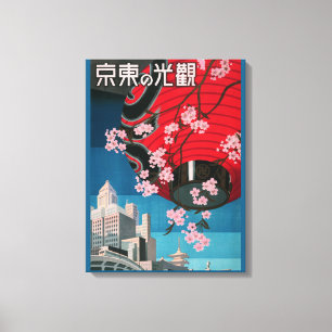 Japan Tokio Vintage Japan Reiseplakat Leinwanddruck