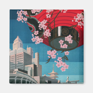 Japan Tokio Vintage Japan Reiseplakat Magnet