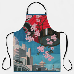 Japan Tokio Vintage Japan Reiseplakat Schürze