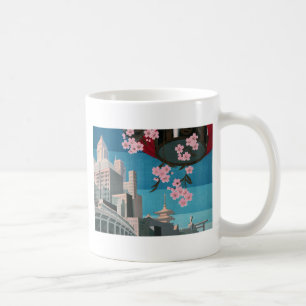 Japan Tokio Vintage Japan Reiseplakat Tasse