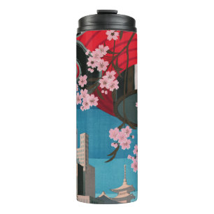 Japan Tokio Vintage Japan Reiseplakat Thermosbecher