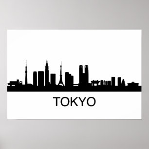 Japan Tokyo Skyline - Tokio Skyline Poster