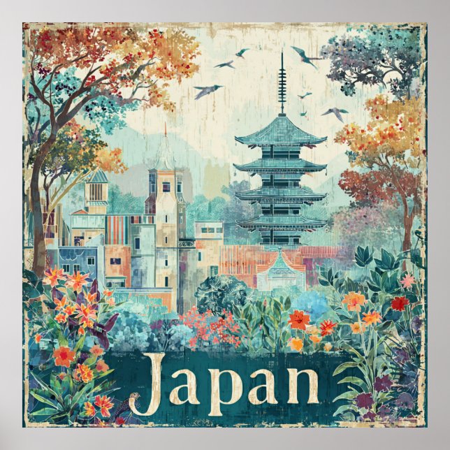Japan travel poster (Vorne)