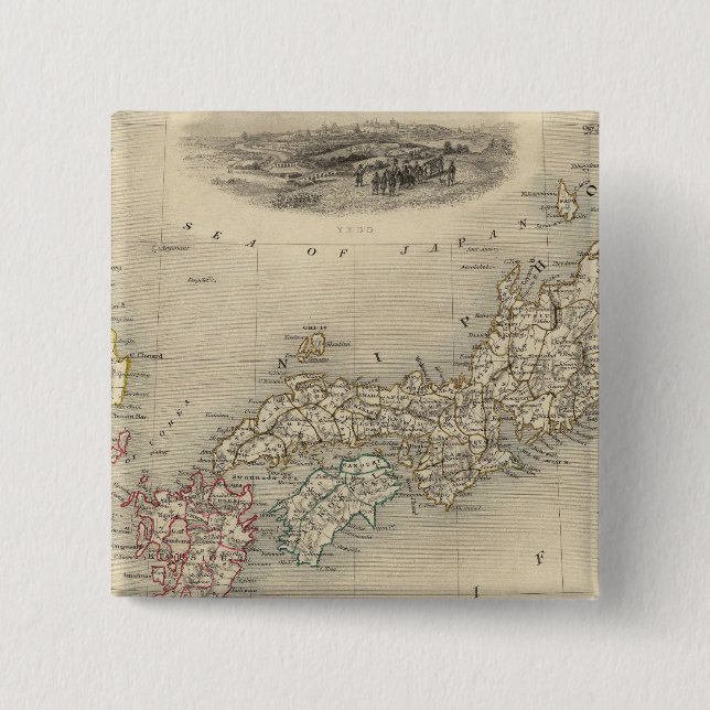 Japan und Corea Button (Vorderseite)