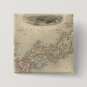 Japan und Corea Button