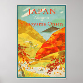 Japan - Vintage Herbstreise Poster