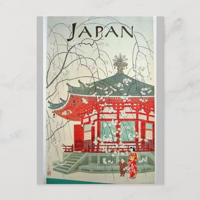 JAPAN Vintage Postkarte (Vorderseite)