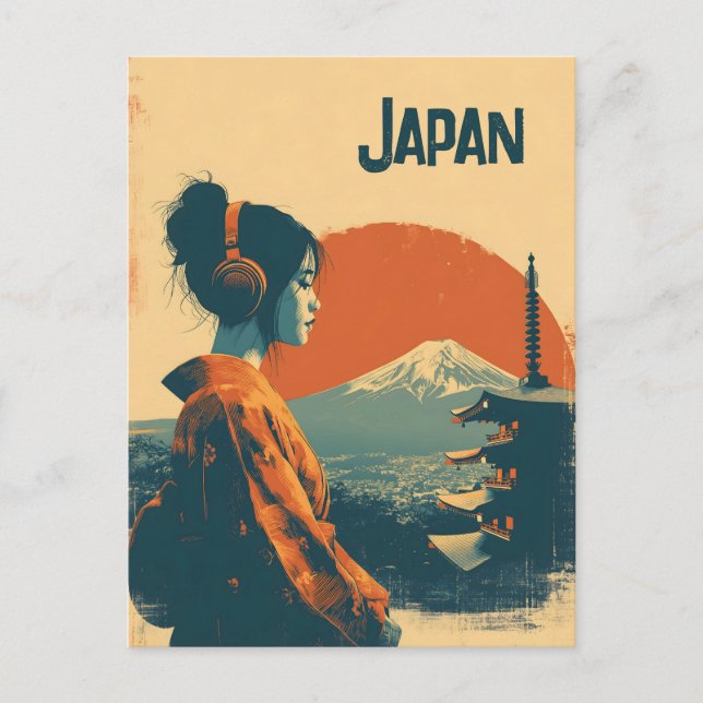Japan vintage postkarte (Vorderseite)