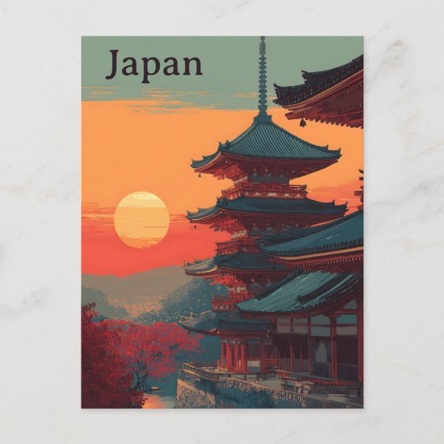 Japan vintage postkarte (Vorderseite)