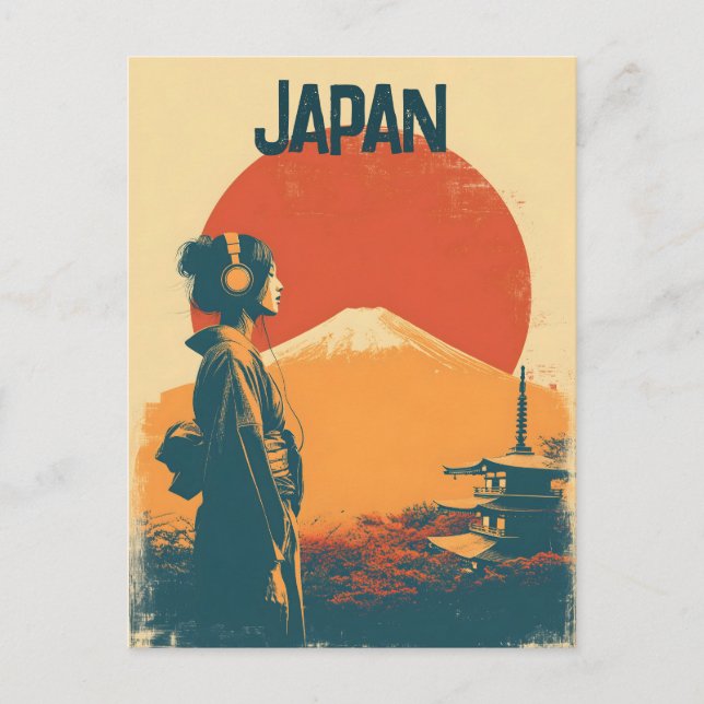 Japan Vintage Postkarte (Vorderseite)