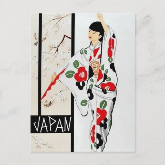 JAPAN Vintage Postkarte (Vorderseite)