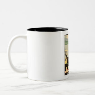 Japan Vintage Reise   Zweifarbige Tasse