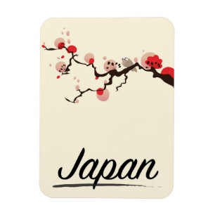 Japan Vintage Reiseplakat. Magnet