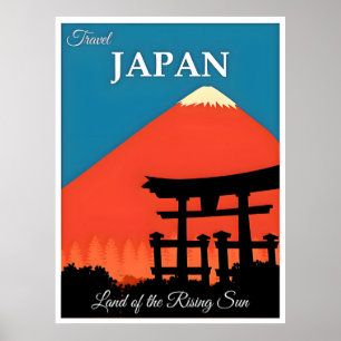 Japan Vintage Reiseplakat Poster