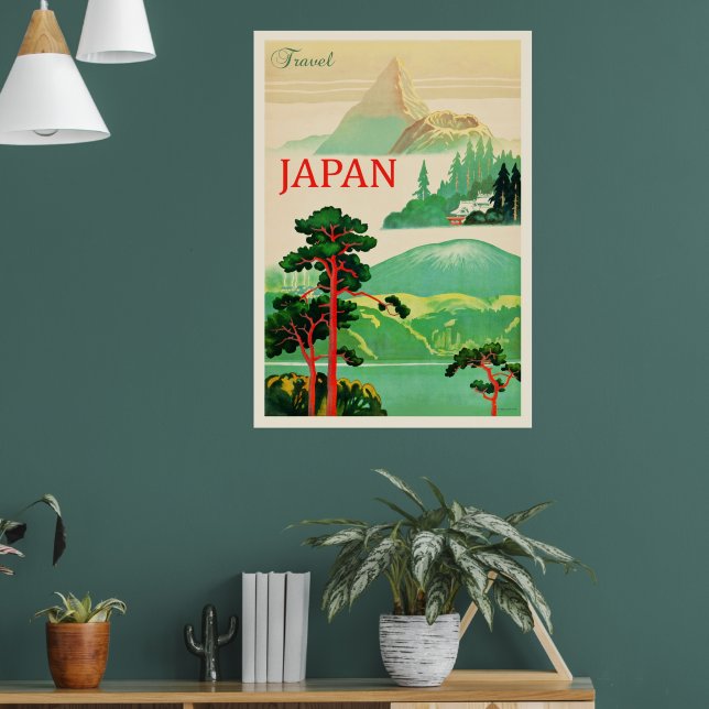 Japan Vintage-Reiseposter Poster (Wohnzimmer 1)