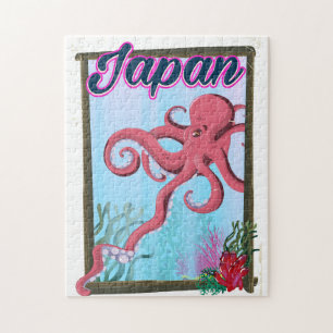 Japan Vintage Style Reiseplakat Puzzle