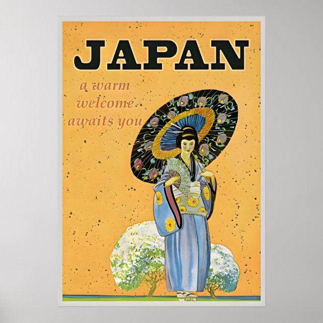 Japan Vintage Travel Poster (Vorne)