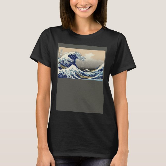 Japan Wave Design  The Great Wave Off Kanagawa  by T-Shirt (Vorderseite)