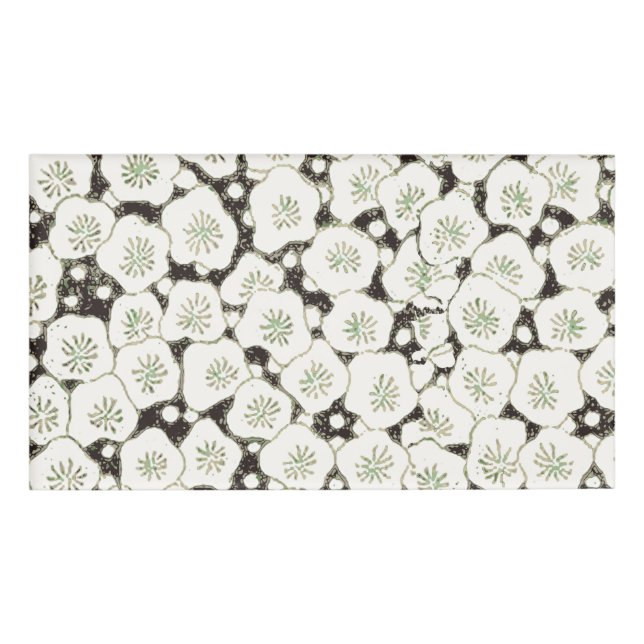 Japan Weiße Blume Blumengarten Namenschild (Vorderseite)