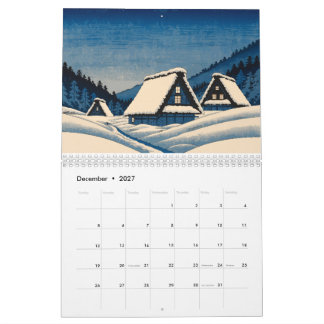 Japan World Heritage Calendar | 12 Ukiyo-e Inspire Kalender