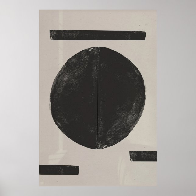 Japandi Abstrakt Poster (Vorne)