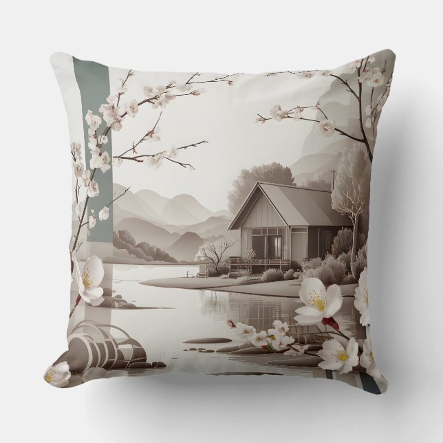 JAPANDI ART THROW PILLOW KISSEN (Vorderseite)