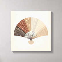 Japandi-Klapplüfter Abstract Balance Kunst
