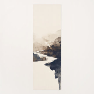 Japandi River Yoga Mat - Serene Landschaftsgestalt Yogamatte