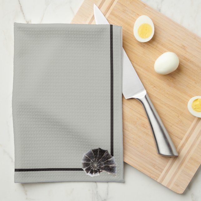 Japandi Seeleben in Beige Geschirrtuch (Viertel Falte)