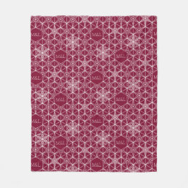 Japandi Stil Snowflake Fleecedecke