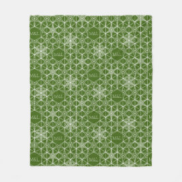 Japandi Stil Snowflake Fleecedecke