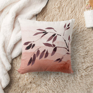 Japandi-Stil Wasserfarbe Bambus Abstrakte Geschenk Kissen
