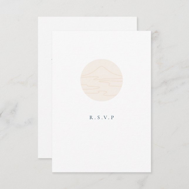 Japandi UAWG RSVP Karte (Vorne/Hinten)