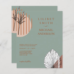 Japandi Wedding Scandinavian Abstrakt Geometric