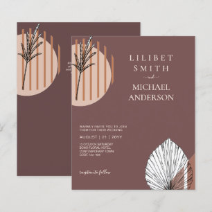 Japandi Wedding Scandinavian Abstrakt Geometric