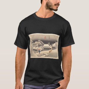 Japaner Hiroshige Schnee Ukiyo-E T - Shirt