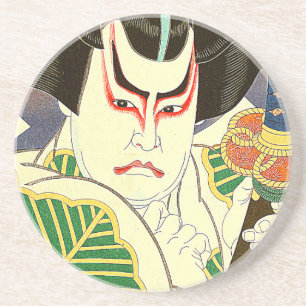 Japaner Kabuki Schauspieler-Kunst durch Natori Untersetzer
