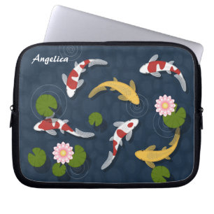 Japaner Koi Fisch-Teich Laptopschutzhülle