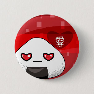 Japaner Manga Maskottchen Button
